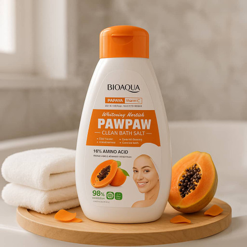 نمک بدن و حمام مدل پاپایا حجم 400 گرم