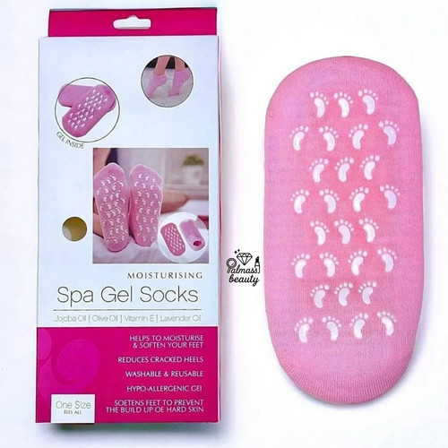 جوراب سیلیکونی مراقبت و ضد ترک پا Spa Gel Socks اورجینال
